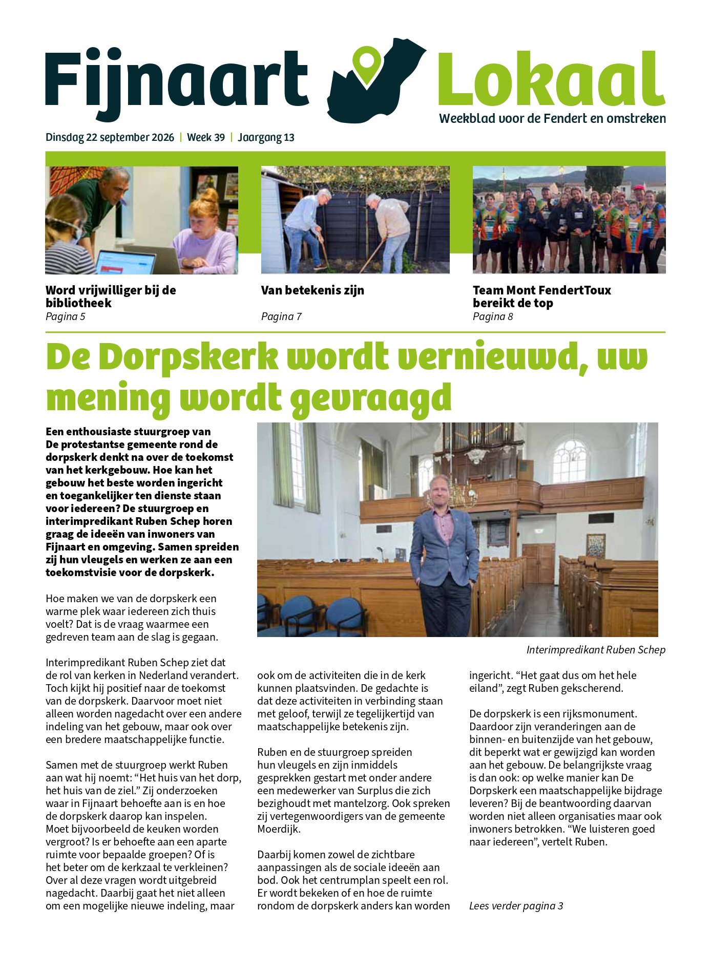 Voorpagina Week 39