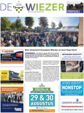 Voorpagina De Wiezer 19 augustus