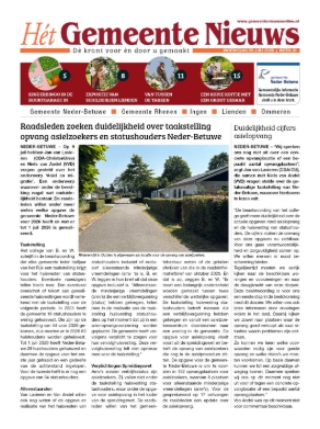 Voorpagina 29 juli 2026