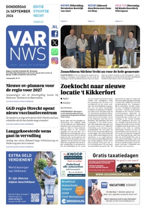 Voorpagina VARNWS Stichtse Vecht 24 september