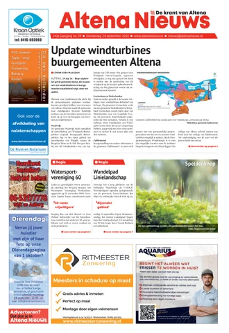 Voorpagina Altena Nieuw 2026 krant 39