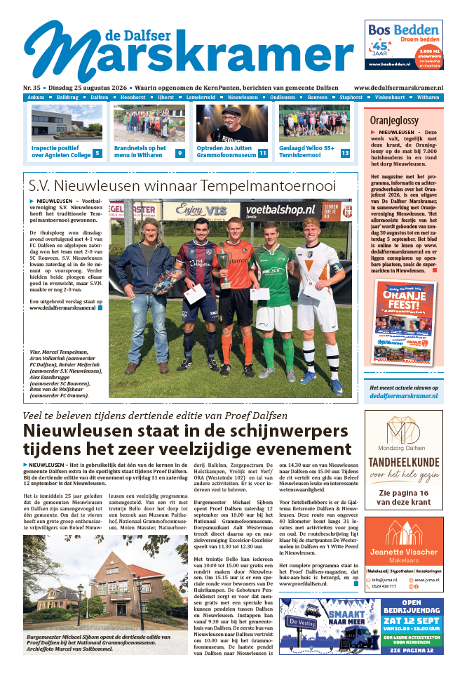 Voorpagina 24 augustus 2026 Nr. 35