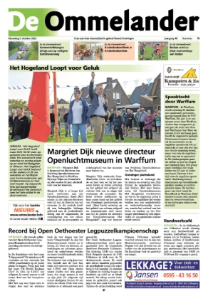 Voorpagina De Ommelander 5 oktober