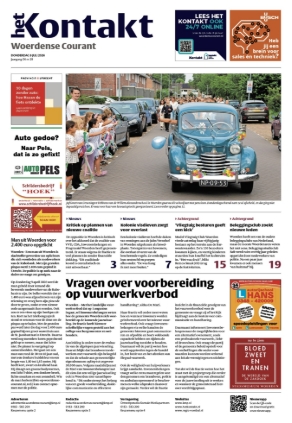 Voorpagina Woerdense Courant 9 juli