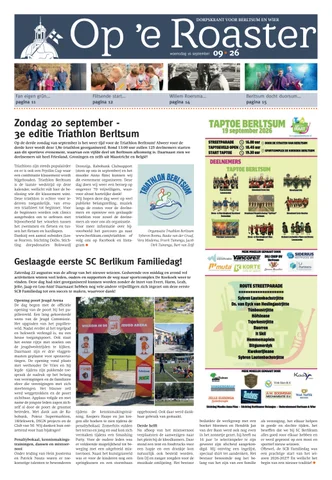 Voorpagina Op 'e Roaster september 2026