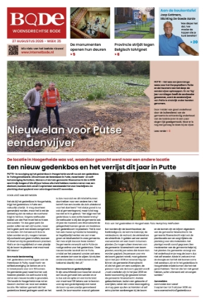 Voorpagina Woensdrechtse Bode Week 35