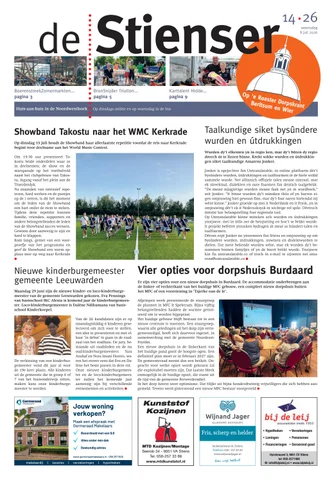 Voorpagina Stienser 14 2026