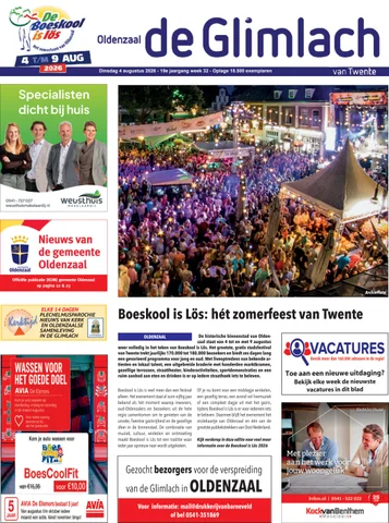 Voorpagina deGlimlach wk 32-2026