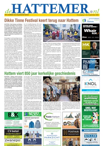 Voorpagina De Hattemer, 9 september 2026