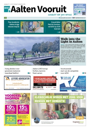 Voorpagina Aalten Vooruit 15 september