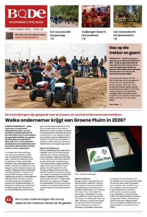 Voorpagina Woensdrechtse Bode Week 36