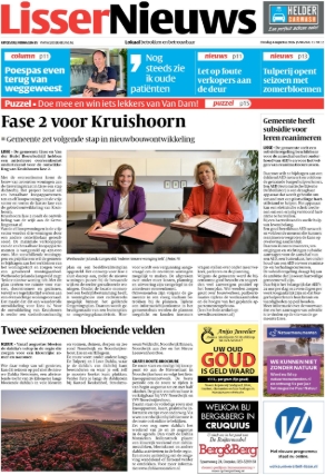 Voorpagina LisserNieuws - De Hillegommer 4 augustus