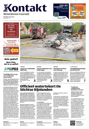 Voorpagina Woerdense Courant 23 juli