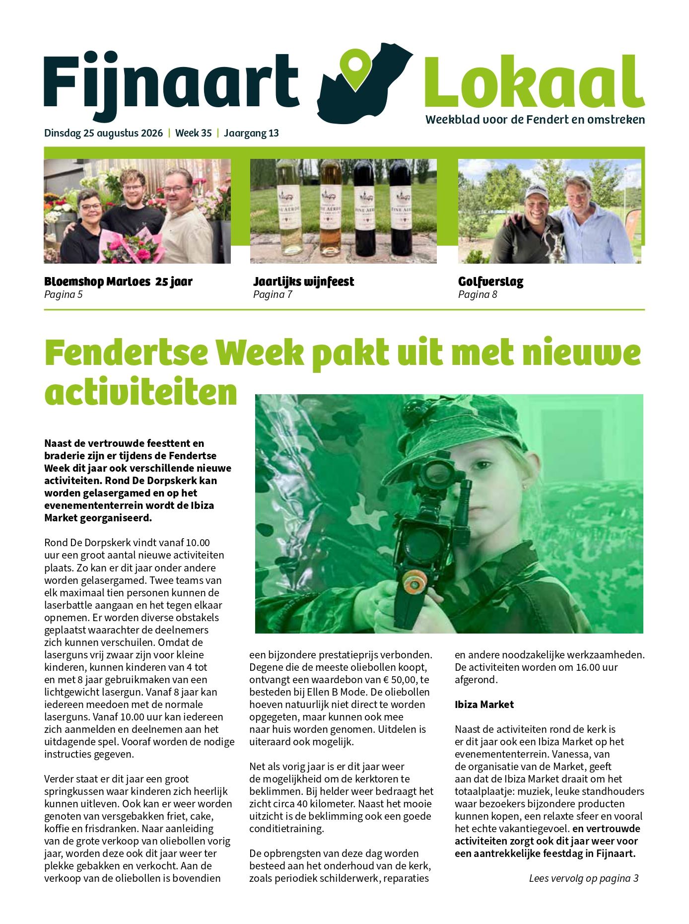 Voorpagina Week 35 2026