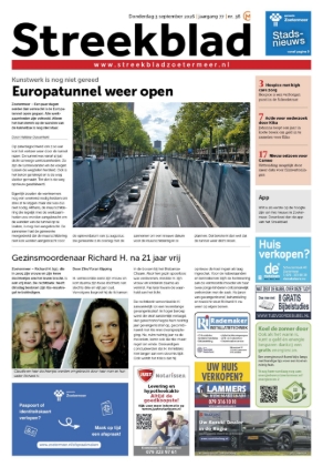 Voorpagina Streekblad 3 september