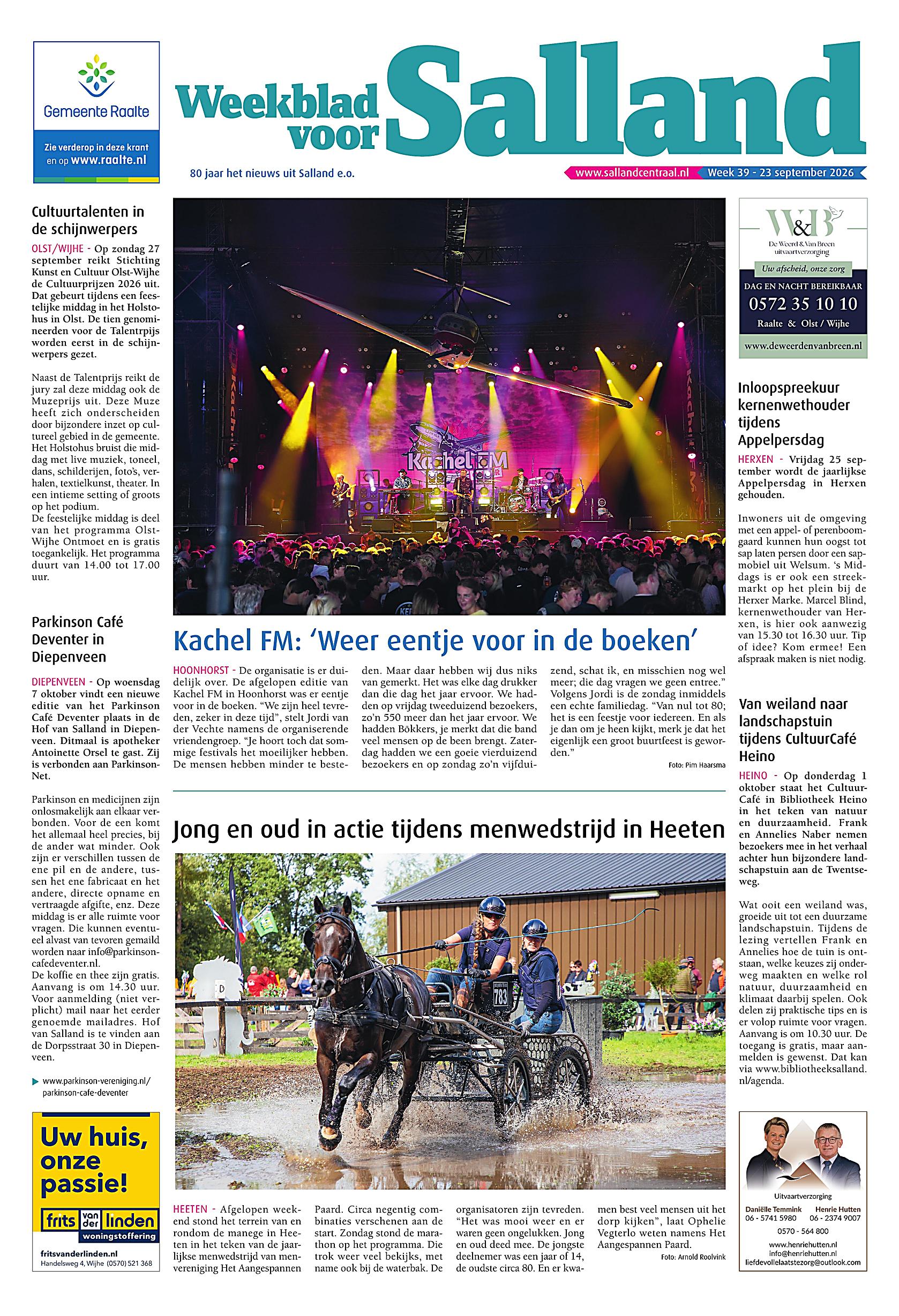 Voorpagina 23 september 2026 Week 39