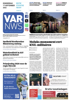Voorpagina VARNWS Stichtse Vecht 17 september