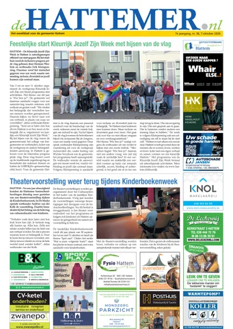 Voorpagina De Hattemer, 7 oktober 2026