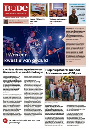 Voorpagina Woensdrechtse Bode Week 39