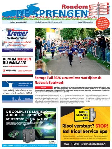 Voorpagina Rondom de Sprengen wk 39 2026