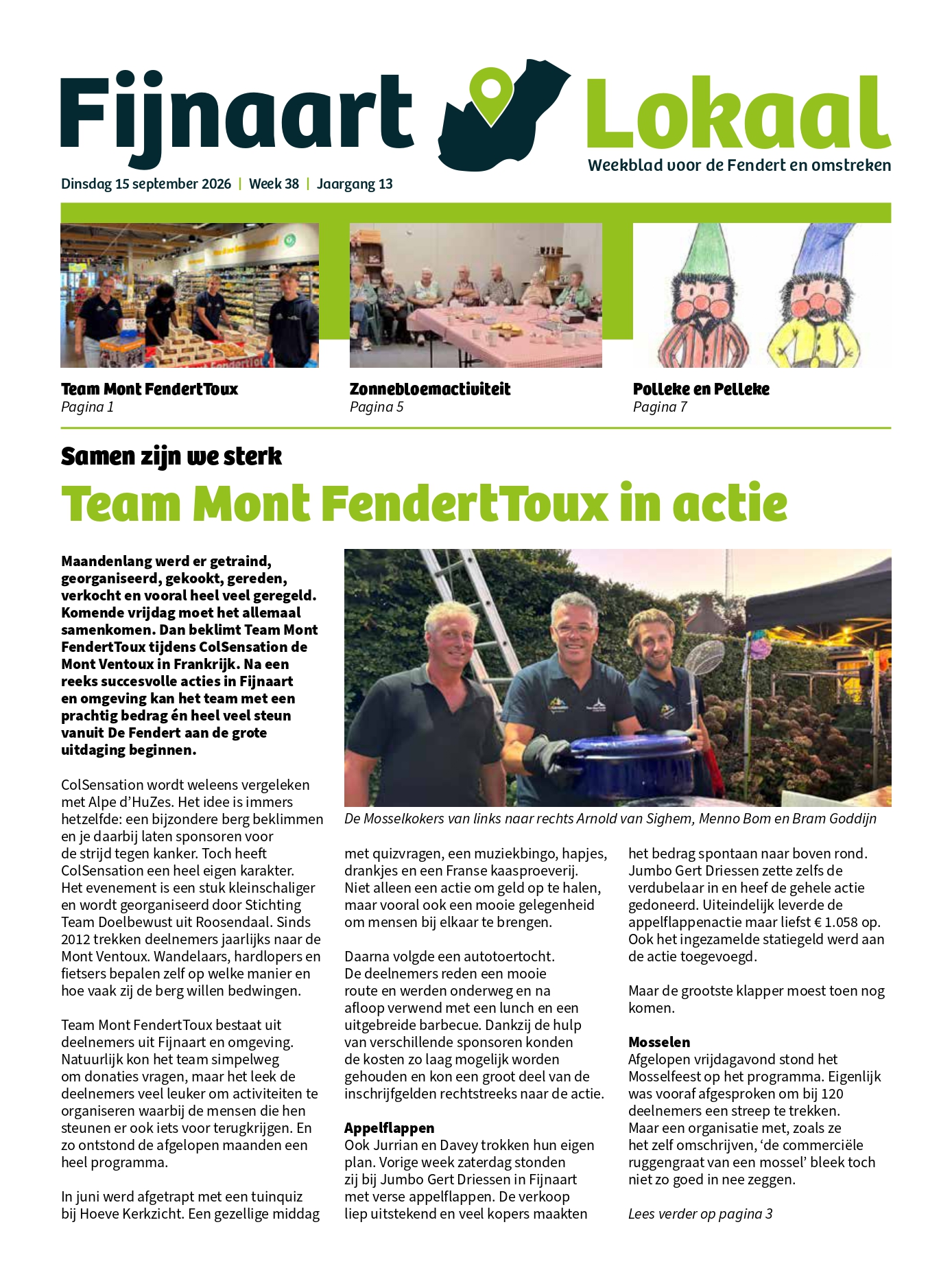 Voorpagina Week 38 2026