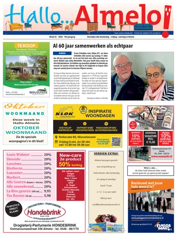 Voorpagina Hallo Almelo wk 42 2026