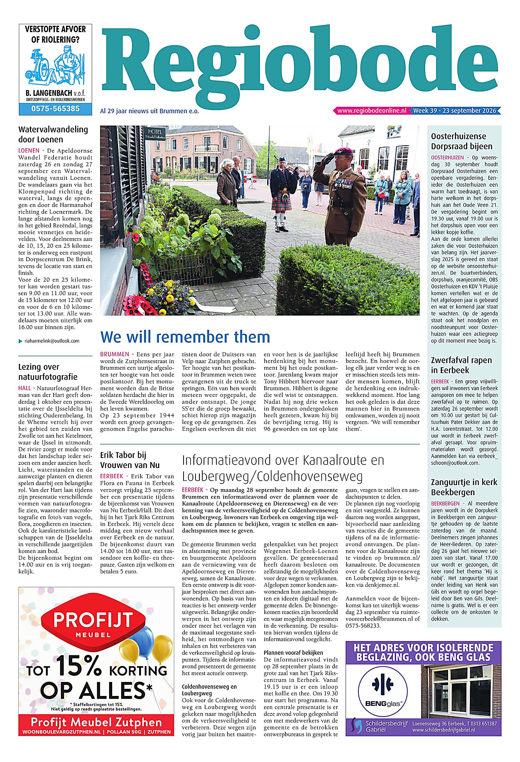 Voorpagina 23 september 2026 Week 39