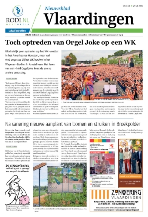 Voorpagina 29 juli 2026