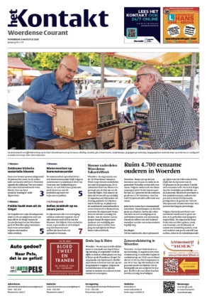 Voorpagina Woerdense Courant 6 augustus