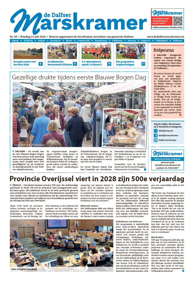 Voorpagina 20 juli 2026 Nr. 30
