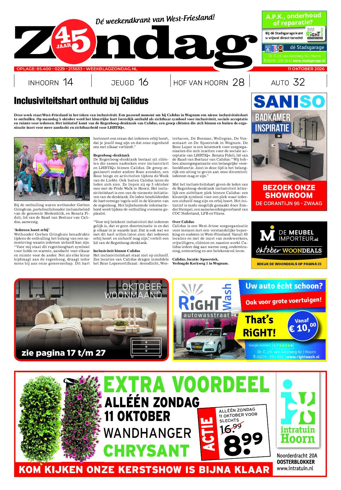 Voorpagina Lezen 11 oktober 34 pagina's