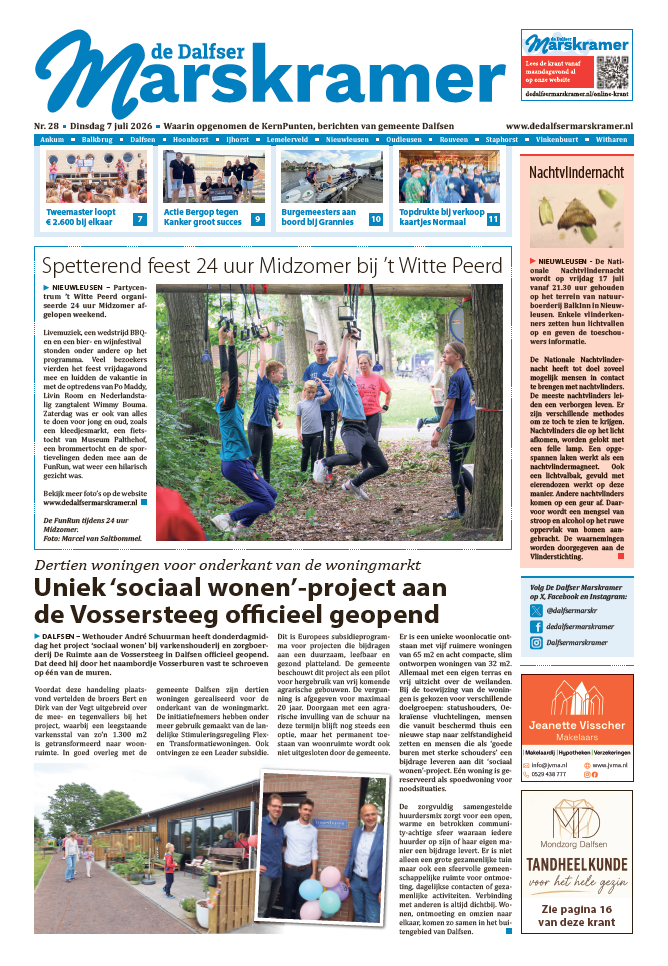 Voorpagina 6 juli 2026 Nr. 28