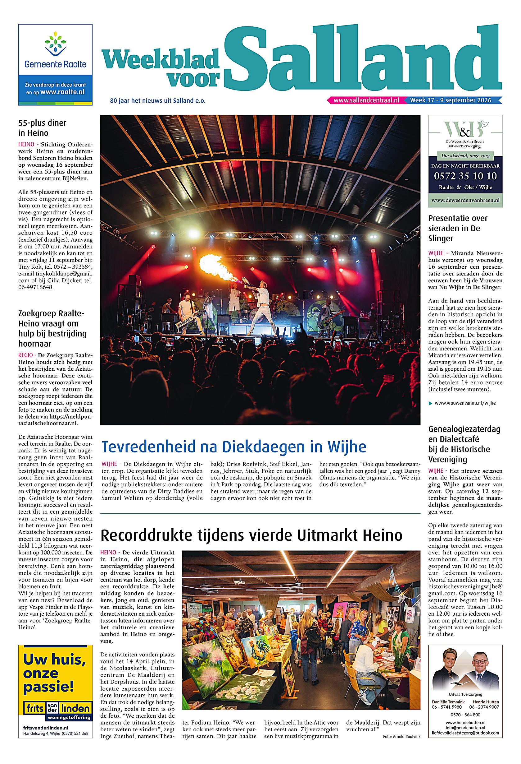 Voorpagina 9 september 2026 Week 37