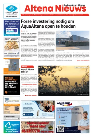 Voorpagina Altena Nieuw 2026 krant 38