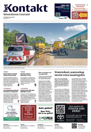 Voorpagina Woerdense Courant 30 juli