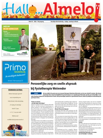 Voorpagina Hallo Almelo wk 43 2026