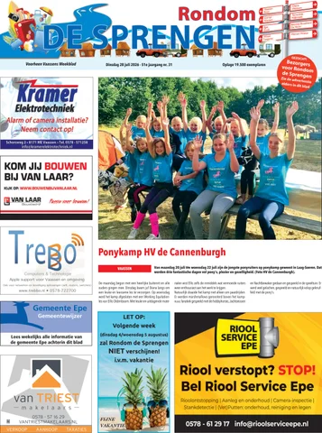 Voorpagina Rondom de Sprengen wk 31 2026