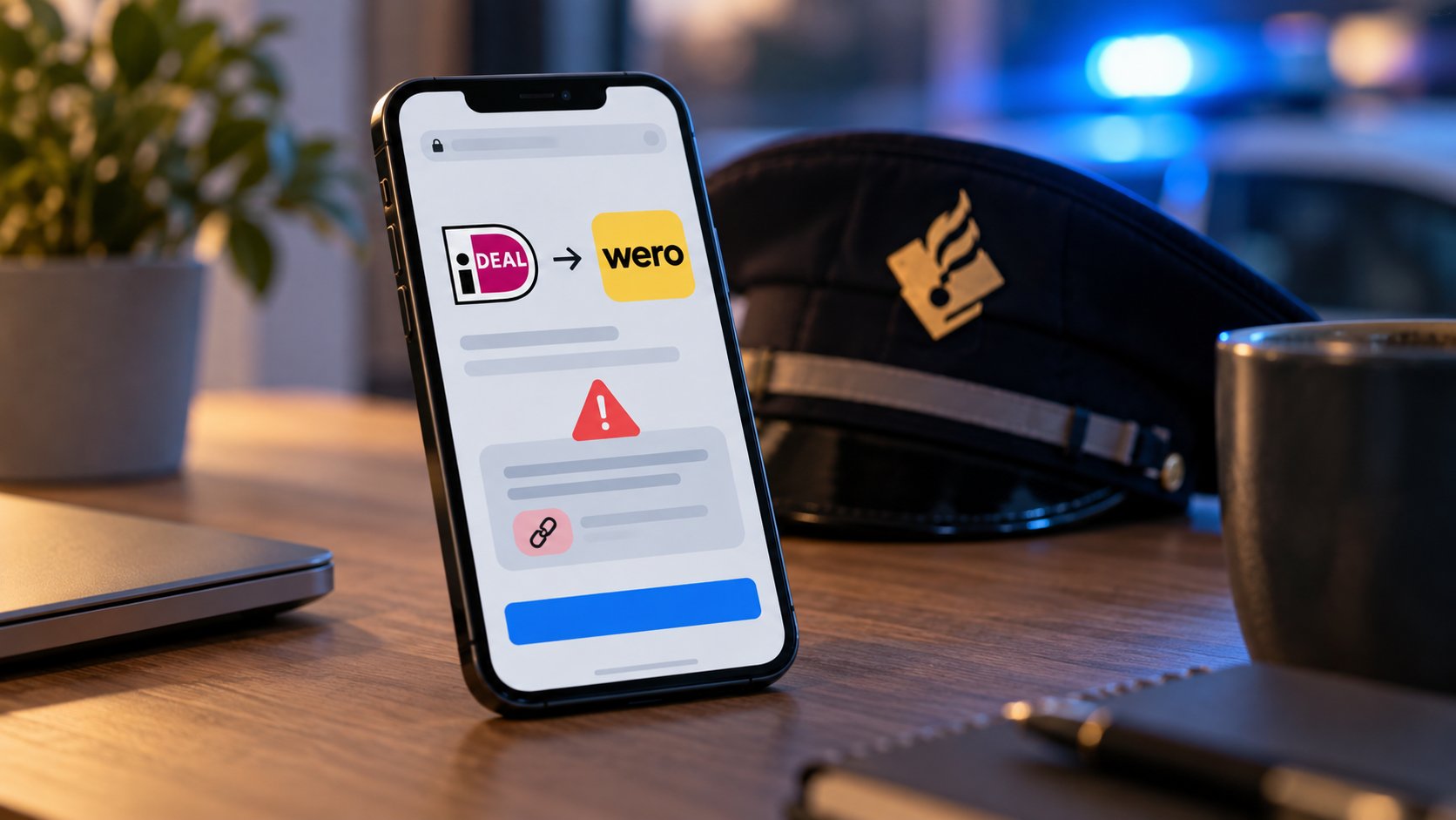 Voorpagina Politie waarschuwt voor oplichting overgang iDEAL naar Wero 01-09-2026 Internetcriminelen proberen misbruik te maken …