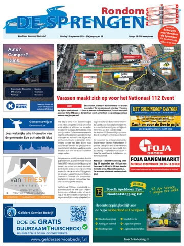Voorpagina Rondom de Sprengen wk 38 2026