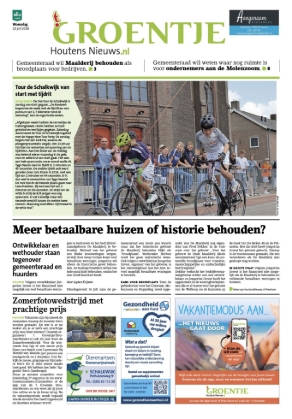 Voorpagina 22 juli