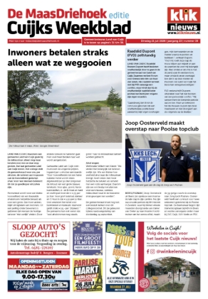 Voorpagina 21 juli
