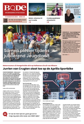 Voorpagina Woensdrechtse Bode Week 33
