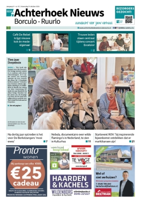 Voorpagina Achterhoek Nieuws Borculo-Ruurlo 14 oktober 2026