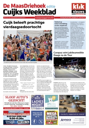 Voorpagina 28 juli