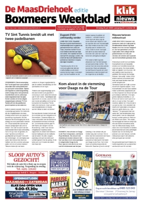 Voorpagina 21 juli