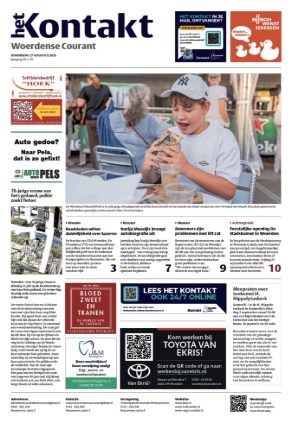 Voorpagina Woerdense Courant 27 augustus