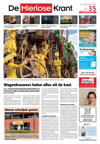 Voorpagina Mierlo 27-08-2026