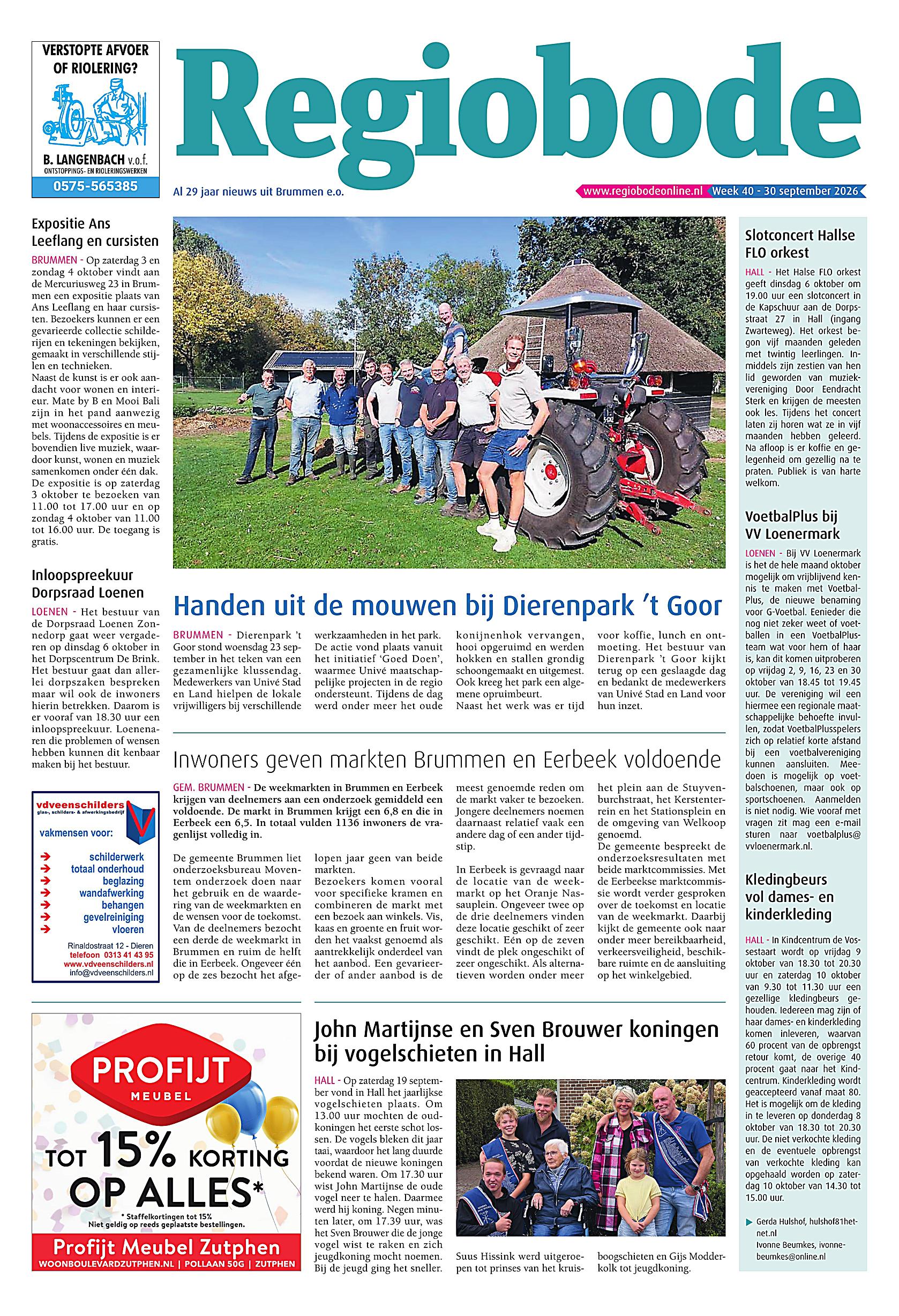 Voorpagina 30 september 2026 Week 40