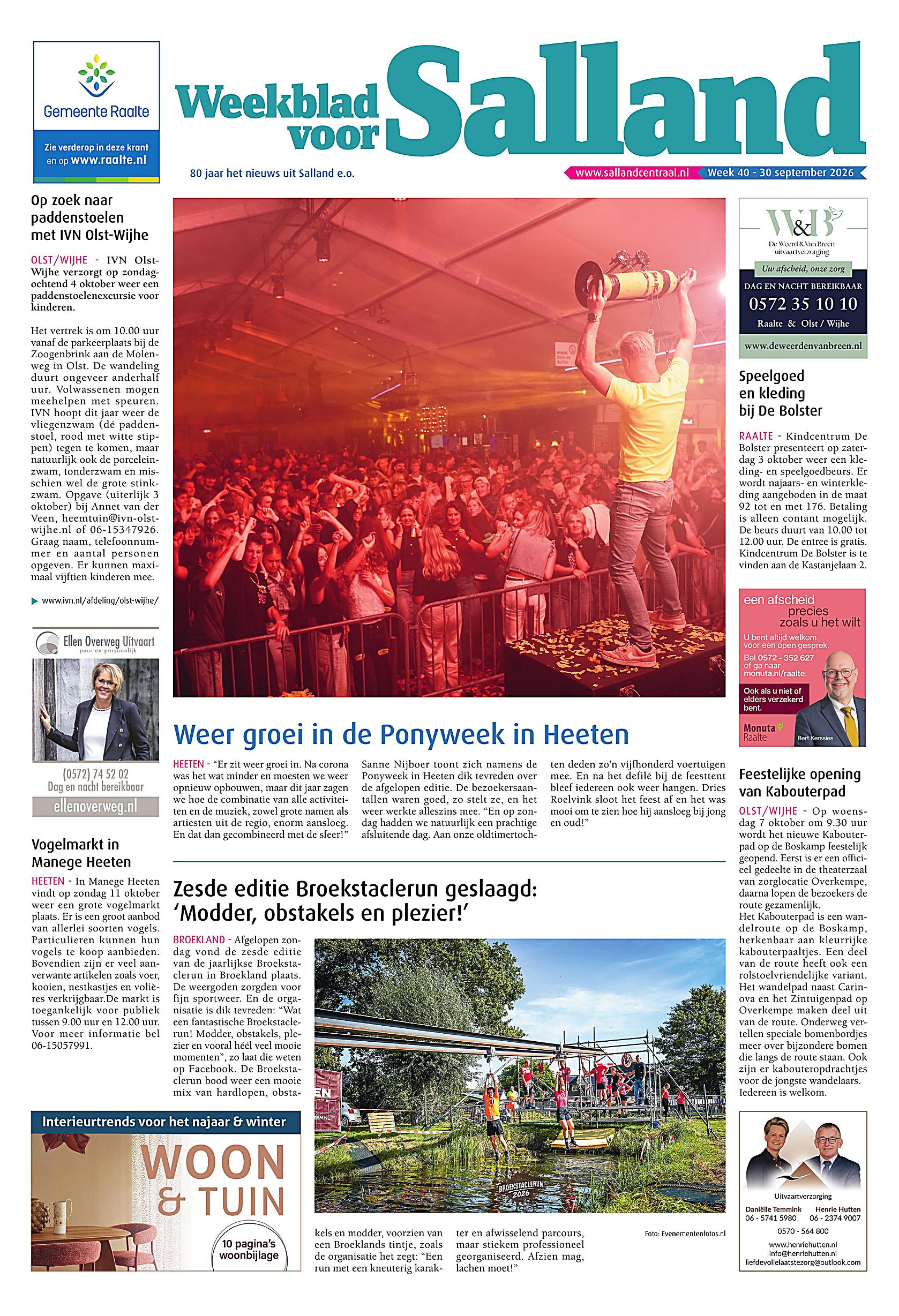 Voorpagina 30 september 2026 Week 40