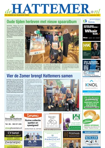 Voorpagina De Hattemer, 2 september 2026